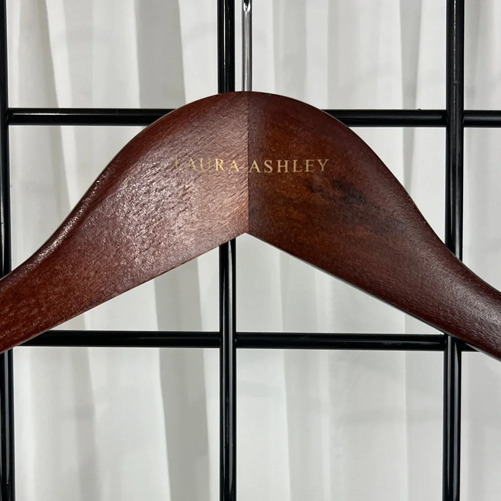 Laura Ashley Wooden Clothes Hanger Set of 3! Three!
